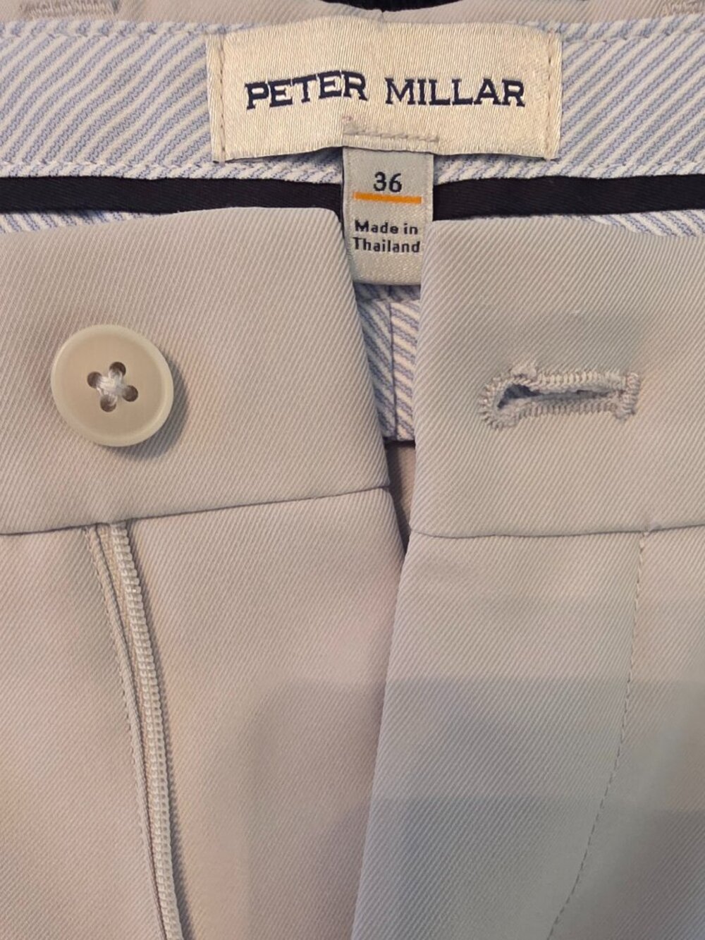 Peter Millar Performance Khaki Golf Shorts, Men's Size 36 - Picture 7 of 10